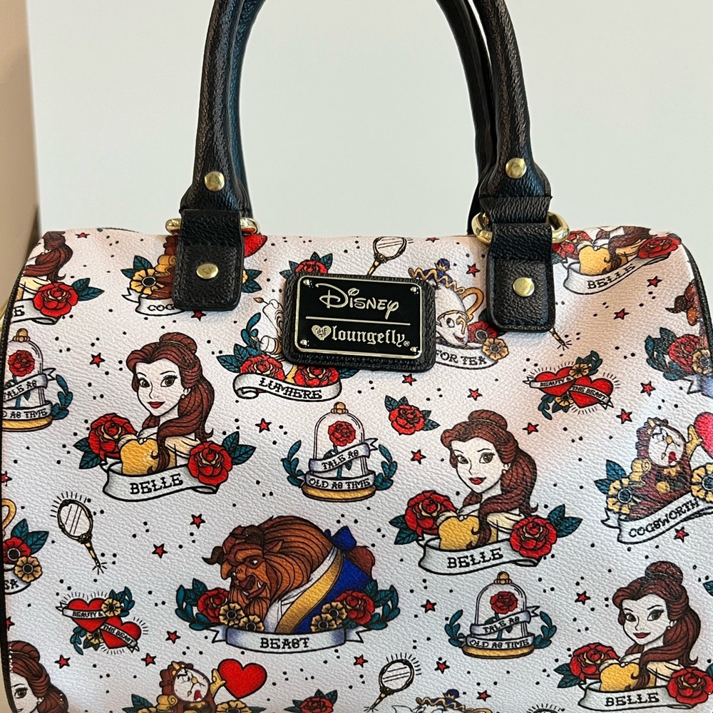 RARE Loungefly Disney Beauty & the Beast Tattoo Purse Bag Crossbody 🌹